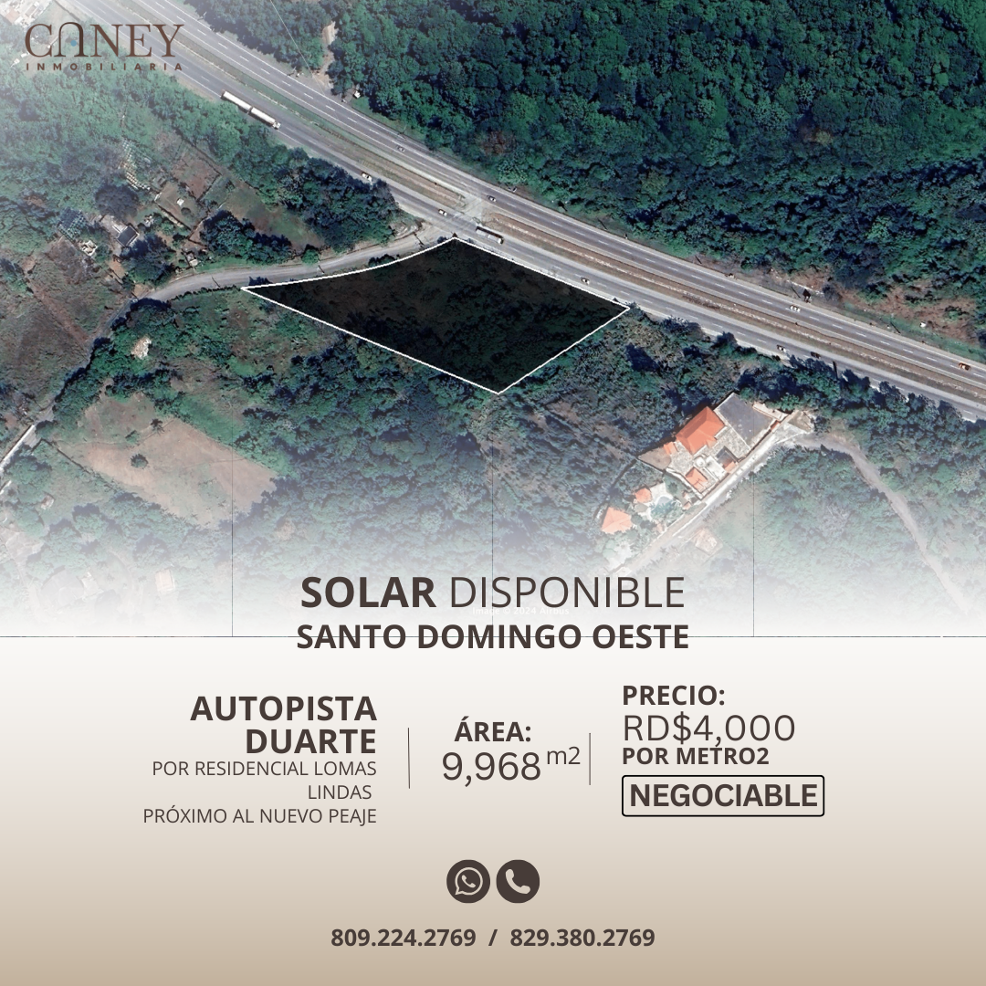 Solar en Autopista Duarte - Santo Domingo Oeste